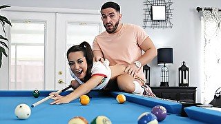 Freeuse Fantasy - Tiny Cute Slut Freya von Doom Gets Fucked By Lucky Stud On The Pool Table