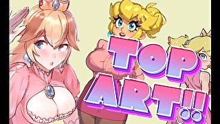 PRINCESS PEACH TOP ART!!