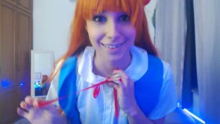 JOI em Portugues - Asuka de Evangelion Te Ajudando a Gozar seu Pervertido!