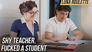 Shy teacher fucked a student