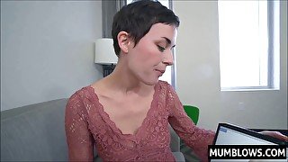 Stepmom's taboo milf pussy examined by her horny stepson