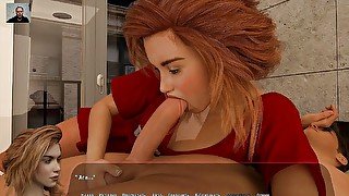 Guy after the blowjob fucks the girl's pussy and cums inside her pussy - 3D porn - cartoon sex