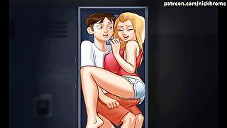 German cartoon part 96 - Masturbate pussy strange blonde in college