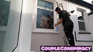 Window cleaner gets lucky with cheating wife