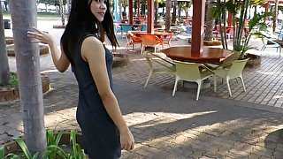 Ladyboy Janny Masturbating Action