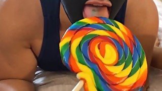 Jasmine Lotus gets Kinky and Tops Masked Male till he cums (Candy Land Role Play)