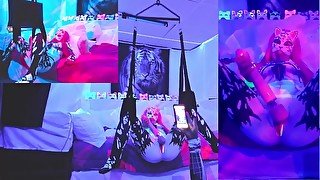 @SexyNeonKitty Anti gwen Spider Gwen squirting and fucked by Spiderman Live on Chaturbate