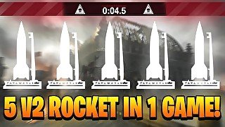 PENTA V2 ROCKET w/ M1918! (Vanguard 5 V2 Rockets in 1 Game)