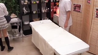 Japanese slut fucked by my hammer in voyeur massage video