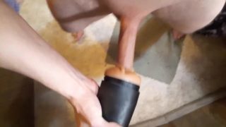 Pounding a fleshlight