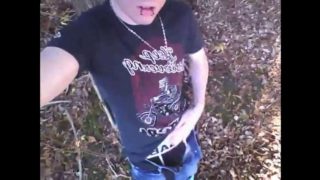 Solo hot emo boy in outdoor