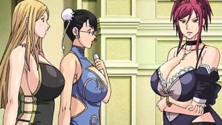 Bigboobs anime maids gangbang by her boss