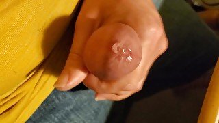 Stroking my lil dick until I cum twice.