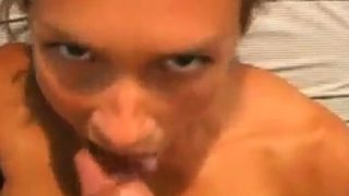 homemade, sensational blonde fucked, sucking and swallowing