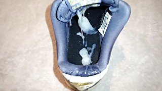 Cumshot on my wife's nike af1 sneaker