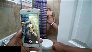 shower teenager making love big black cock - Blonde Pov