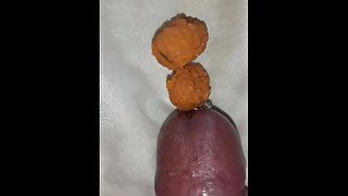 My Cum inside in Indian food And Eat MY Cum with Indian food Reverse Facial