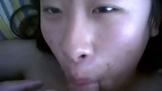 My Asian GF lets me finger her snatch and gives me a blowjob