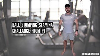 CBT ball stomping stamina challange from personal trainer