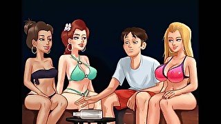 Summertime saga: naughty party with sexy college girls on the beach ep 202