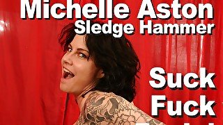 Michelle Aston & Sledge Hammer suck fuck facial