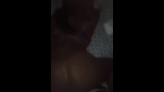 Ebony step sister let me bust in her 