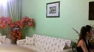 Turkish couple make a sextape on the sofa