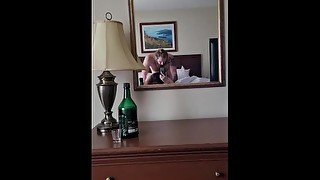 Fucking in the hotel mirror