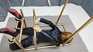 Catsuit Asian in Metal Bondage