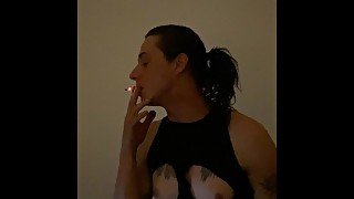 Hot TransGirl Sophia Blowing Cloudies and Getting Her Nice Dick Blown by hot girlfriend