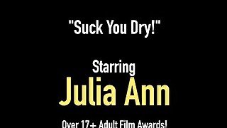 Busty US Milf Julia Ann Mouth Fucks A Hard Cock POV!