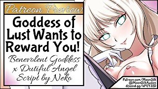 Goddess of Lust Rewards You ♥ [~30 mins long] [Benevolent Lustful Goddess x Dutiful Virgin Listener]