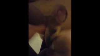 Playing with my pussy and getting a cumshot