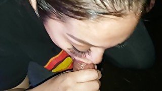 Sexy Latina sucks fucks and gets facial