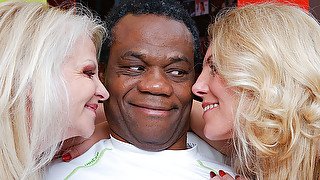 Two Bisexual Housewives Take On A Hard Black Guy - MatureNL