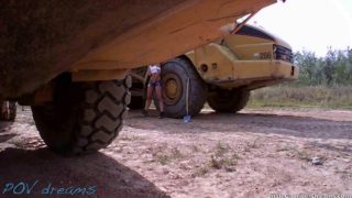 Considerate sucks and rides on the construction site