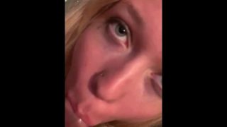 Extremely up close blowjob from sexy ex girlfriend