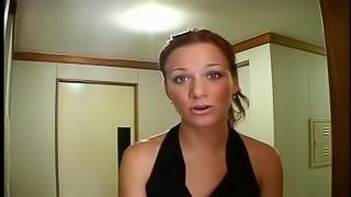 Solo porn sluttie likes to suck and fuck a huge dildo