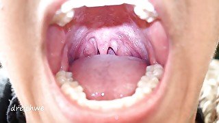 Uvula fetish mouth