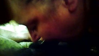 Ugly granny choking on my cock in dirty amateur fuck video