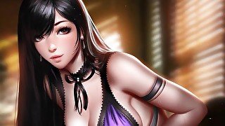 Hentai Anime JOI - Tifa Lockhart 100 Hits Ballbusting Challenge (CBT JOI)