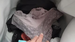 Dirty panties from sis laundry