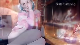 MILFS Fireplace cozy skype call recorded