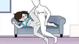 Depressi0n fucks me hard and mercilessly on the sofa  Oc - Animatic