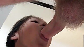 Naughty Asian teen has her tight pussy creamed by tourist