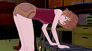 Ai Haibara and I have intense sex in the storage room. - Detective Conan Hentai