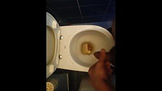 Young male piss