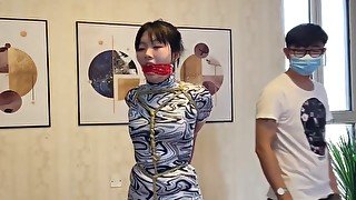 Chinese Girl Tape Gagged