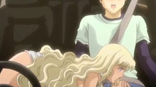 Big meloned anime blonde fucking