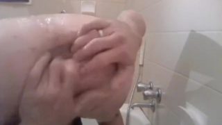 Destroying my man pussy in the shower